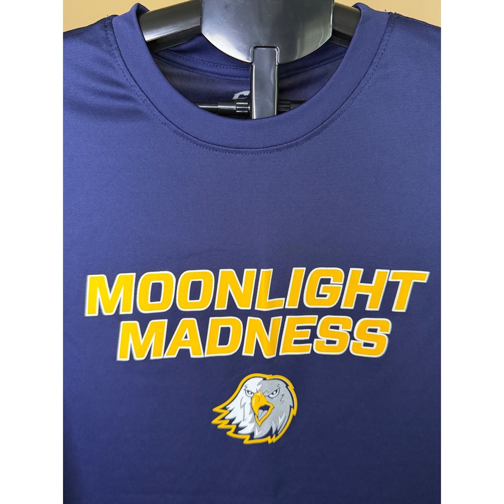 Champro Mens Moonlight Madness‎ Eagle Graphic Performance T-Shirt Navy Blue L